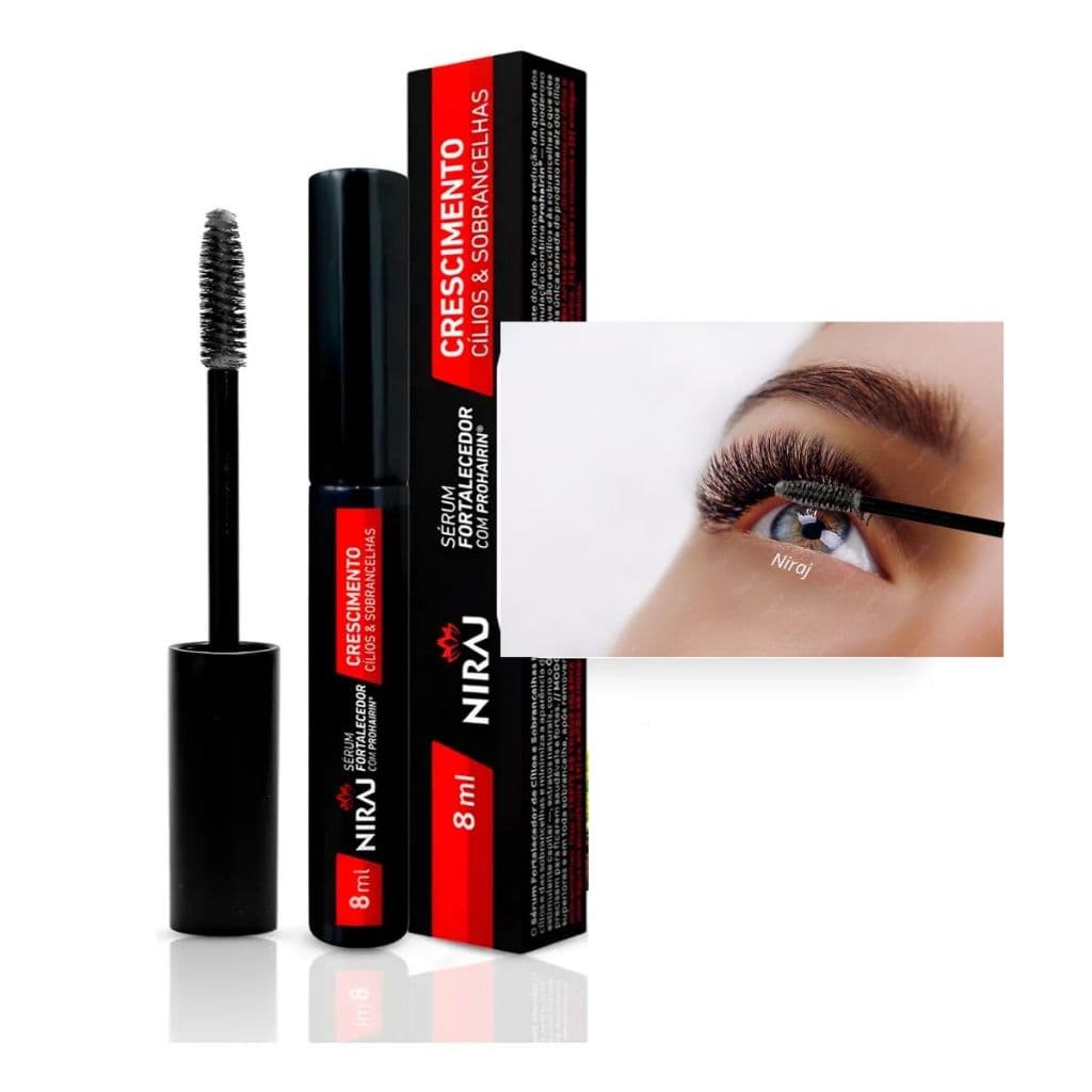 Sérum Crescimento Cílios e Sobrancelhas com Fator de Crescimento 8ml - Niraj