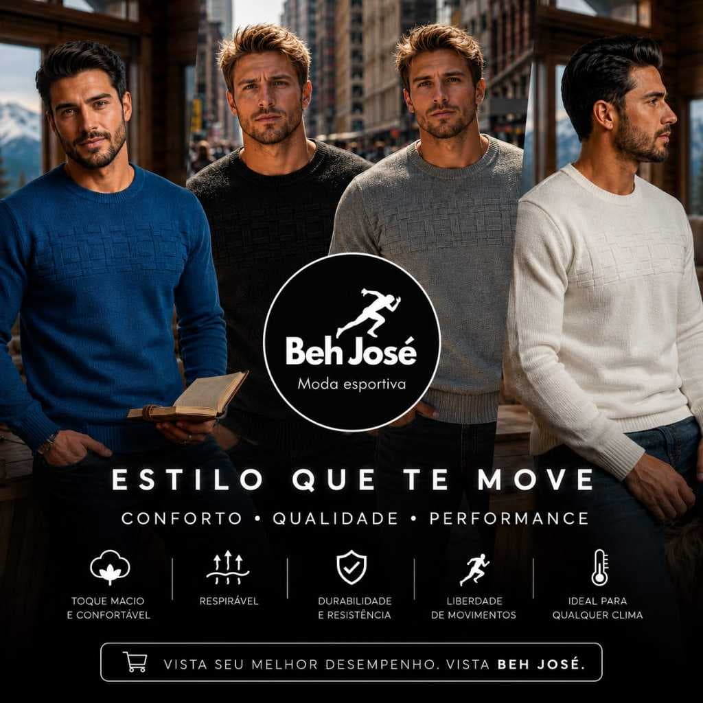 Blusa Masculina Henley Tricôt  Premium Casual Elegante.