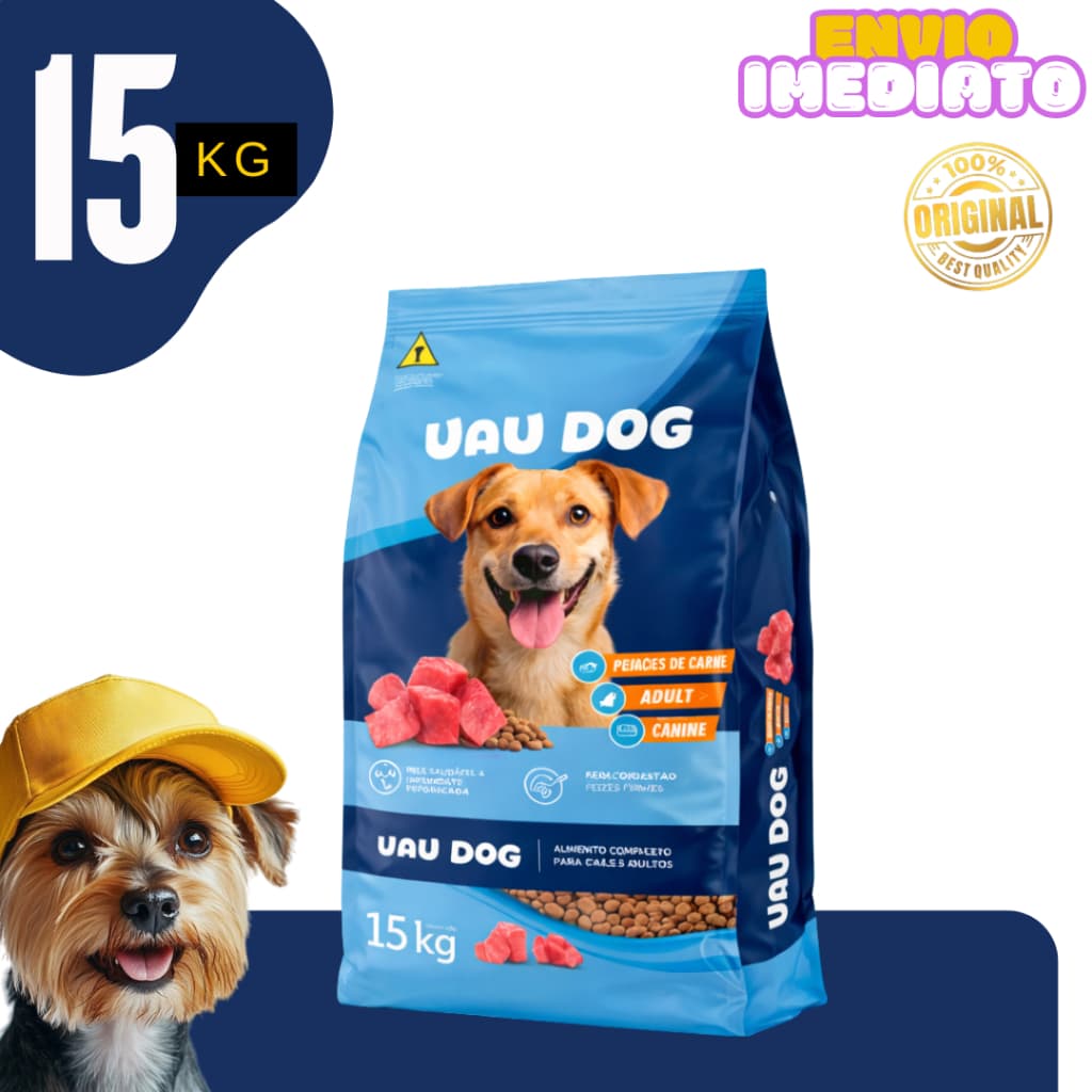 Ração para cães Adultos sabor carne Porte Grande 15kg  - Envio Imediato