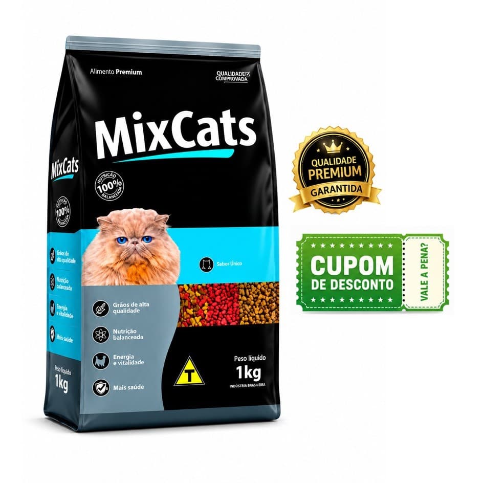 Ração Felina Para Gatos Mix - Alimento Felino
