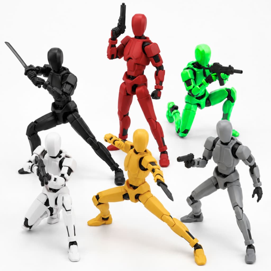 Boneco Dummy 13 Titan figure action articulado coleção acessorios montado