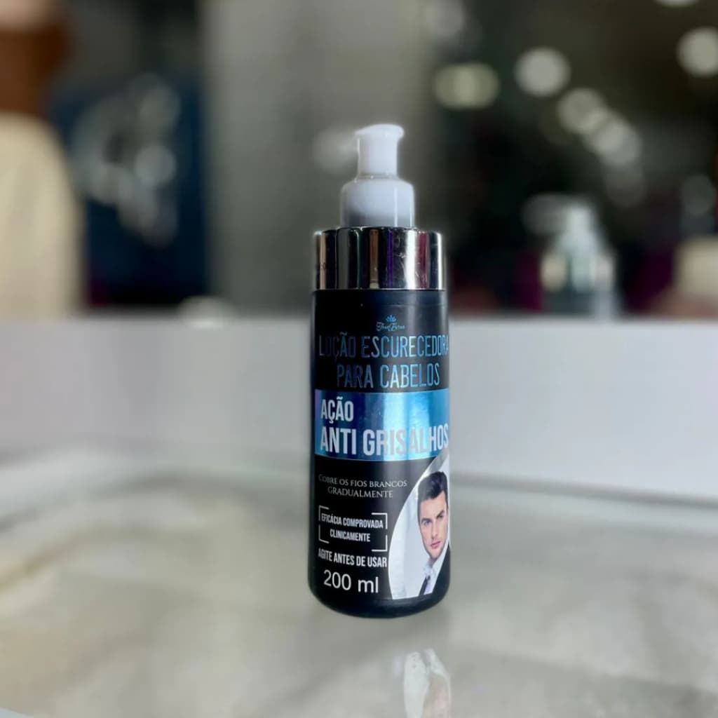 Loção Escurecedora para cabelos Ação Anti Grisalhos 200ml JeanBryan