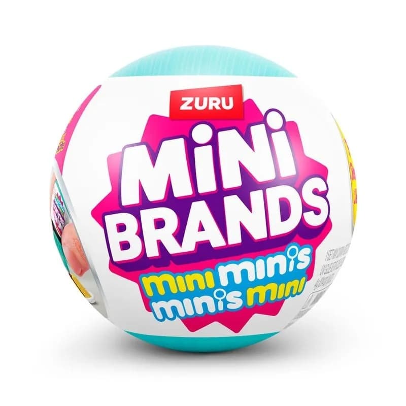 kit 6 bolas supresa mini brands colecionavel colecionaveis miniaturas zuru mini minis the fill firdge resina geladeirinh