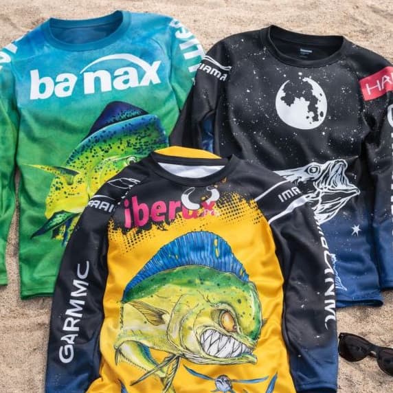 Camisetas de Pesca Peixe UV Masculina Dry Fit Manga Longa Proteção Solar pescaria