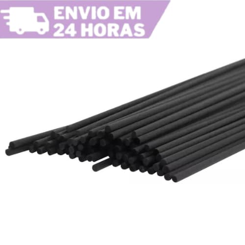 Kit 500+ Varetas de Fibra Preta 20cm x 3mm para Difusor de Aromas Atacado Aromatizador de Ambientes
