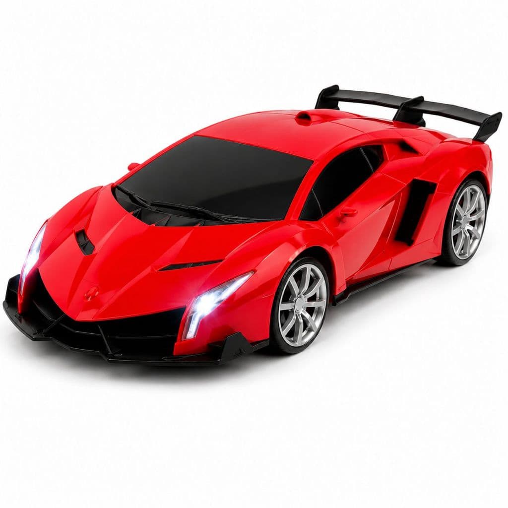 Carrinho controle remoto, Esportivo, carrinho Ferrari Lux, acende luz, Lamborghini