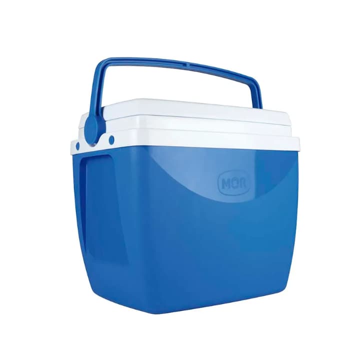 Caixa Térmica Cooler Com Alça Porta Copos Para 24 Latinhas 18l Cor Azul Mor