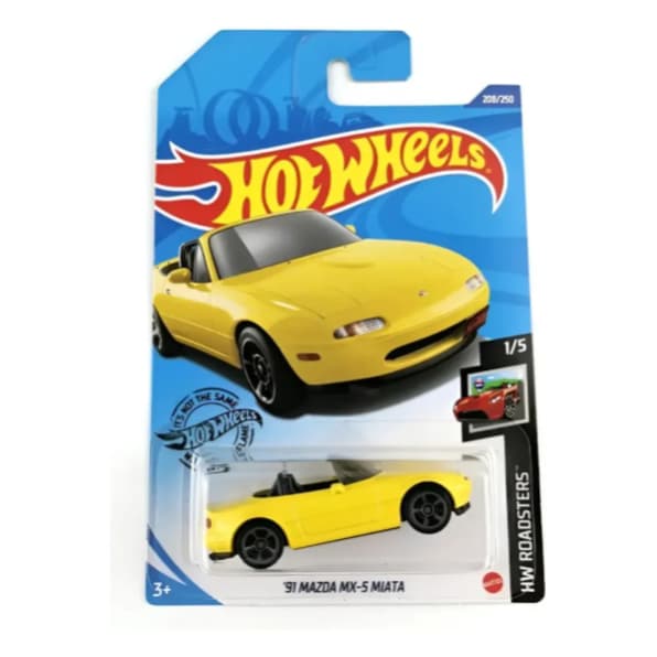 Hot Wheels '91 Mazda Mx-5 Miata 208/250 Hw Roadsters Ghc71