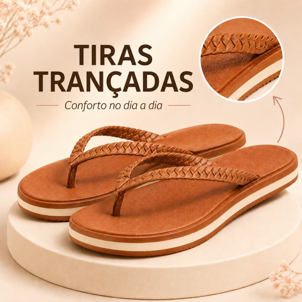 Chinelo Sandália Ortopédica Feminino Antiaderente Macia Confortável Envio Imediato