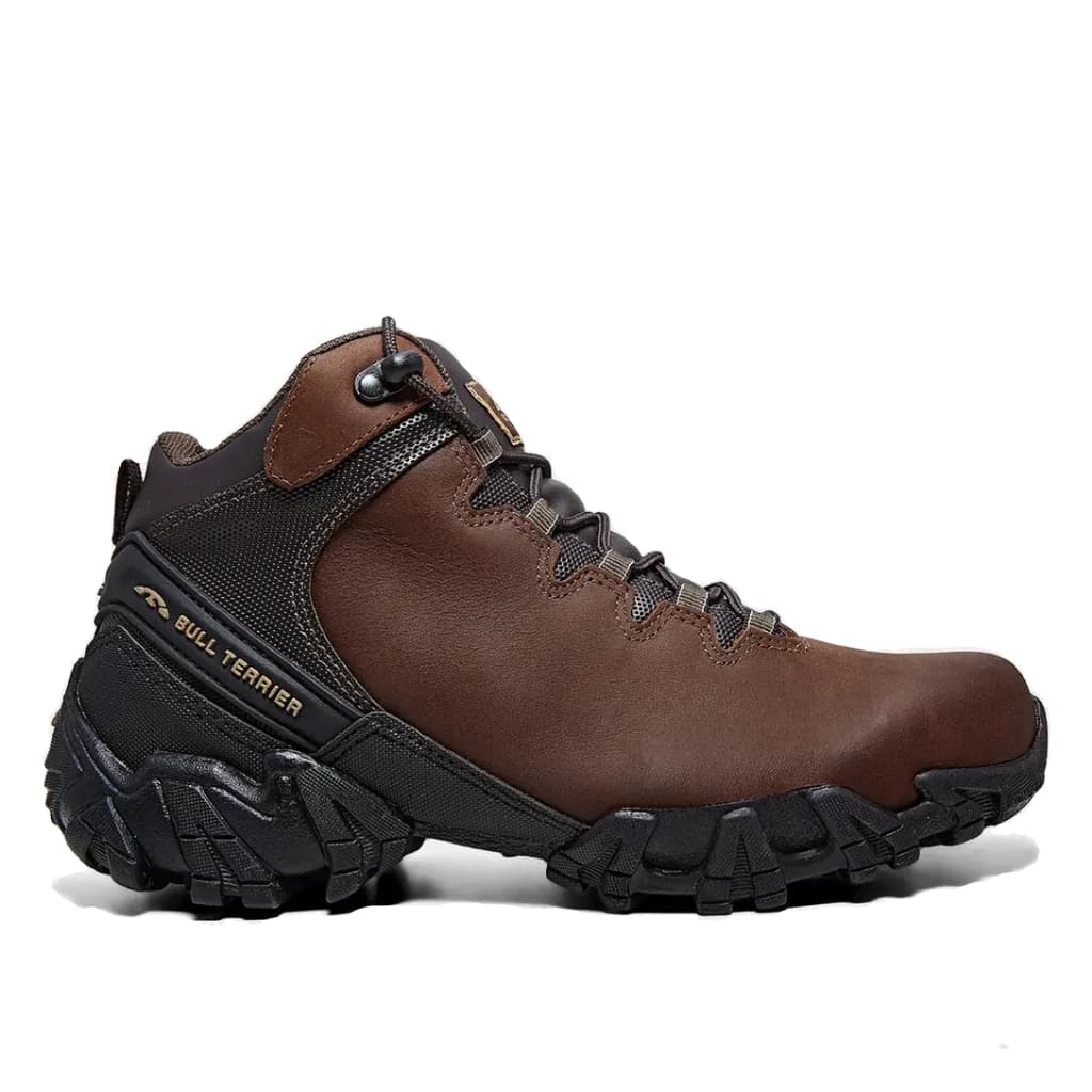 Bota Bull Terrier Dakar Masculina Couro Trilha Marrom Castanho