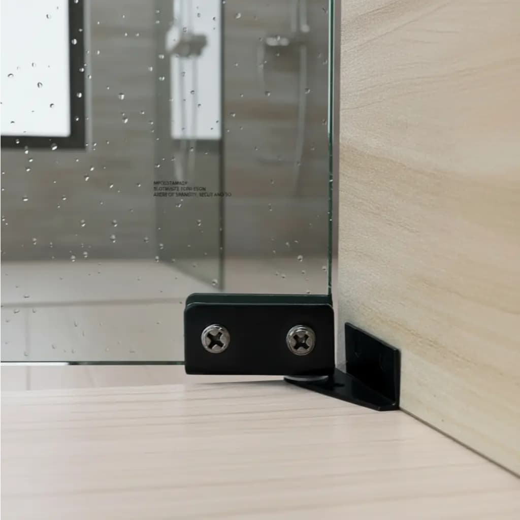 Par Dobradiça Dupla Pivotante Porta Vidro  Moveis Madeira Piso Porcelanato De Encaixe 4-8mm