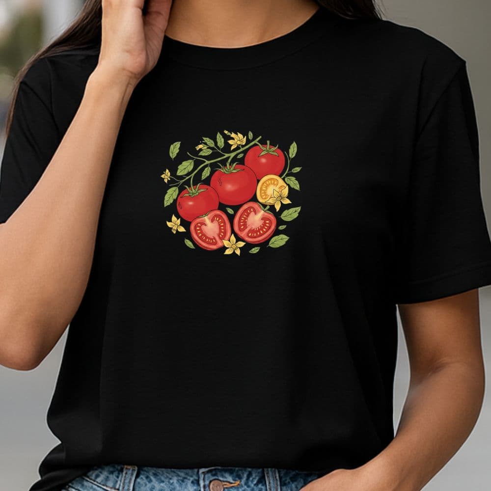 Camiseta Hype Bonita Feminina 100% Algodão Tomatos Tomates