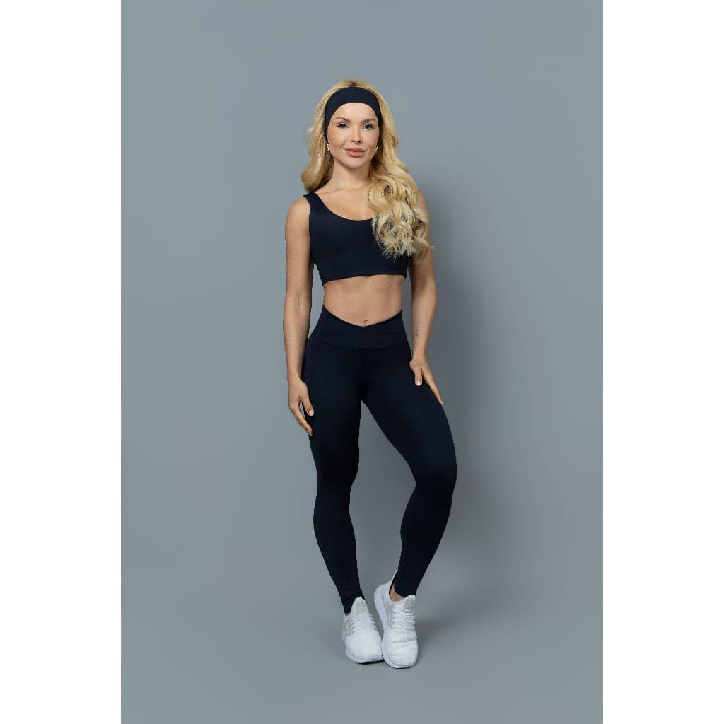 Conjunto Legging + Top Balance Fit Hyper Fitness Feminino Adulto - Alta Compressão
