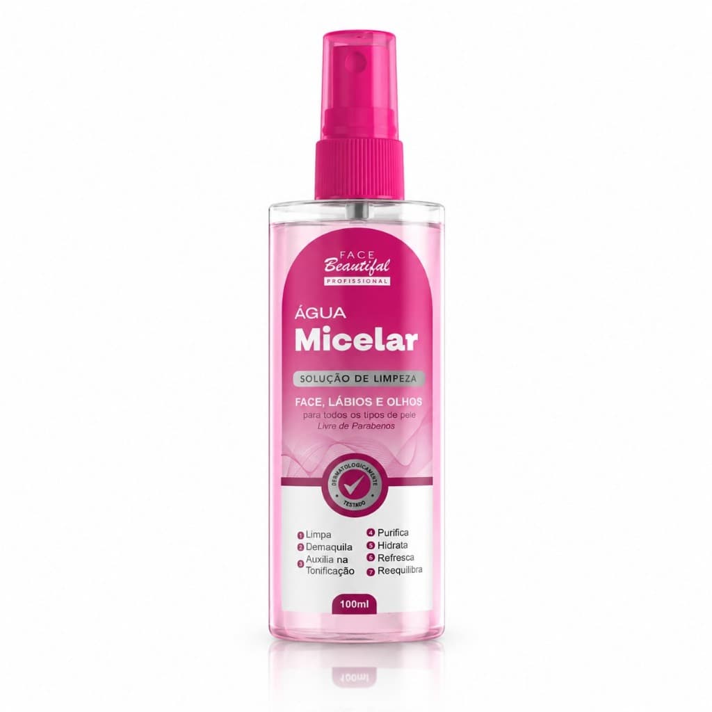 Água Micelar Solução de Limpeza Face Beautiful 100ml
