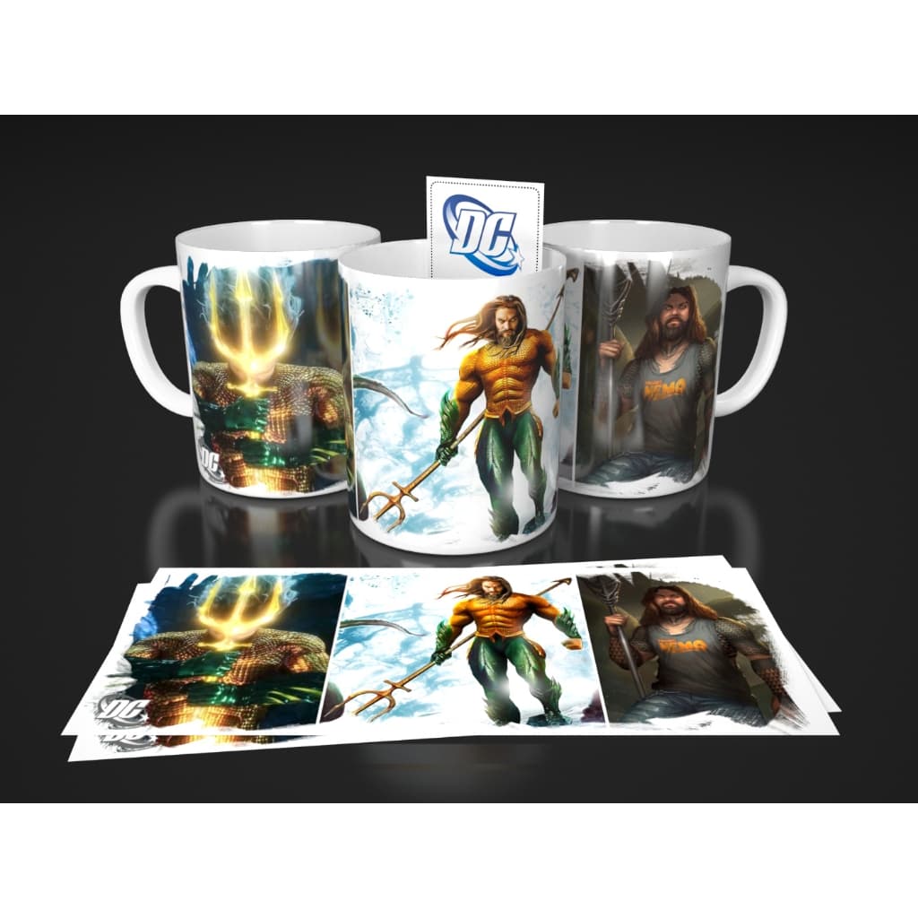 Caneca personalizada Aquaman desenho presente criativo