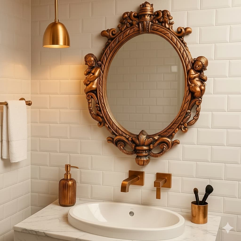Espelho Moldura Colonial Francesa P/ Casa Decoração de Ambientes Parede Envio Imediato