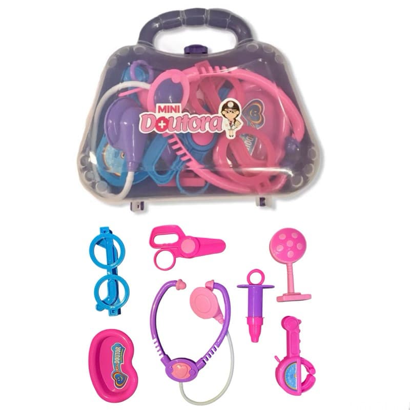 Maleta Mini Médico Brinquedo Educativo Para Crianças diversão Kit Dia das crianças natal