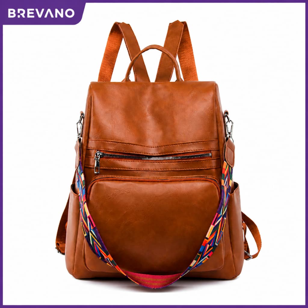 BREVANO Mochila Feminina Escolar Bolsa Grande Moda Impermeável Resistente para Viagem Trabalho