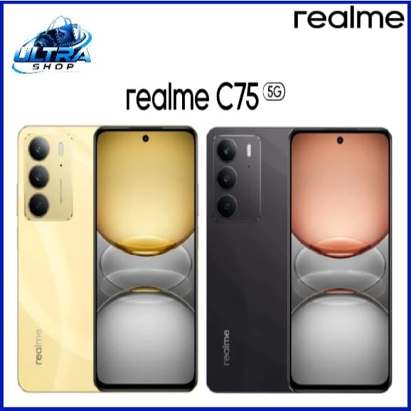 Smartphone Realme C75 5G 256GB de Armazenamento 8GB de RAM Bateria 5828mAh Dual SIM NFC IP69