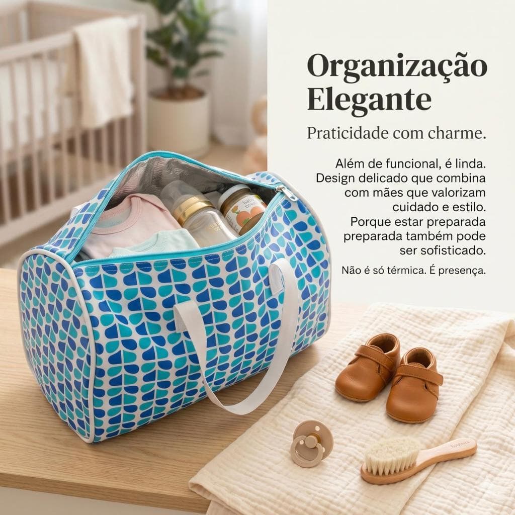 Bolsa Térmica Marmita Premium Impermeável - P/G Alimento Lancheira Trabalho Academia Praia Dia a Dia