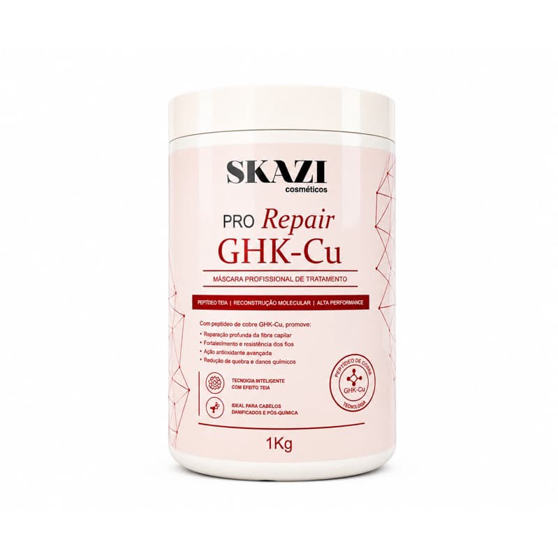SKAZI Pro Repair GHK- Cu Máscara Profissional 1Kg Reconstrução Molecular Efeito Teia