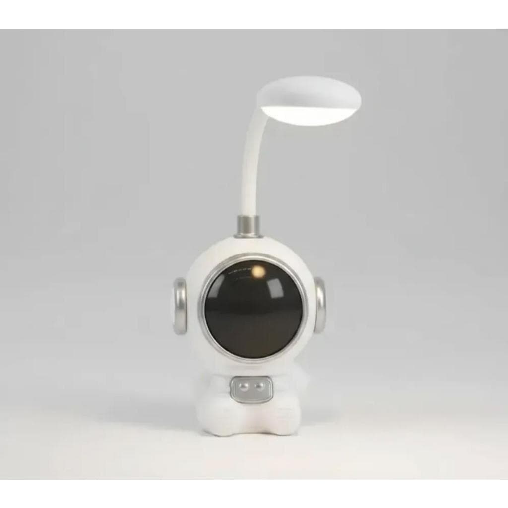 Luminária Mesa LED Astronauta Articulada Abajur Infantil Recarregável Fio USB Decoração de Quartos..