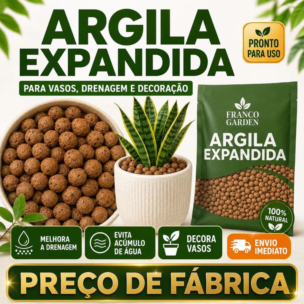 Argila Expandida Premium Decoração de Jardim Litros Pedras Para jardinagem Argila Terra forte