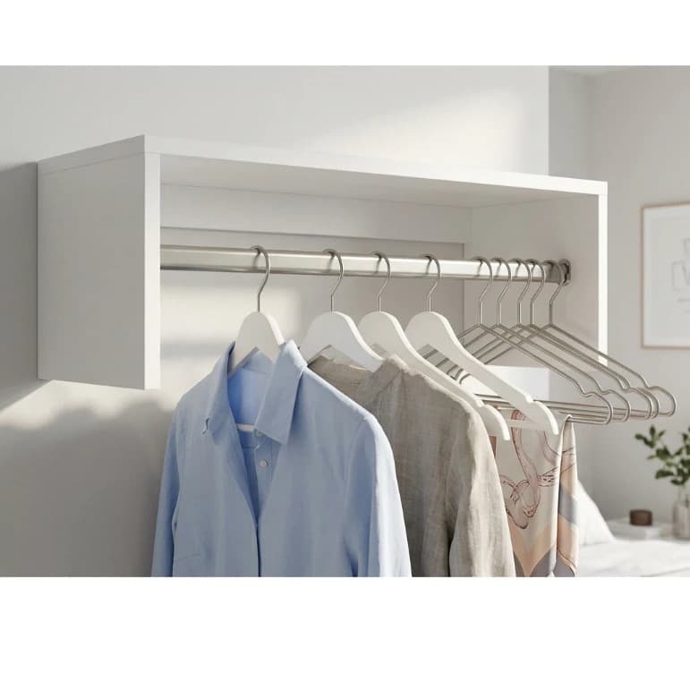 Arara de Roupa Cabideiro de Parede - Quarto, loja, closet 100% MDF