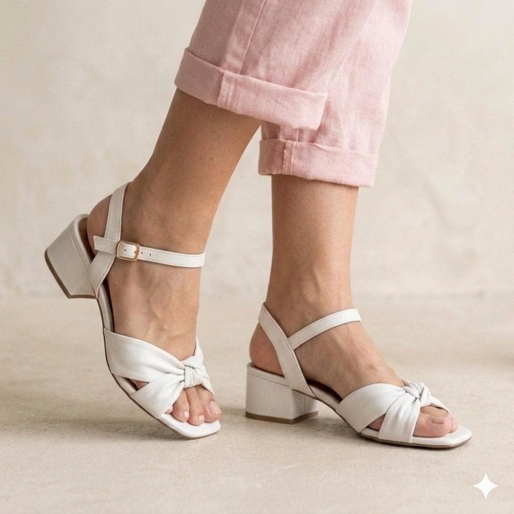 Sandalia Feminina Saltinho Medio Confortavel Envio Rapido  JuH