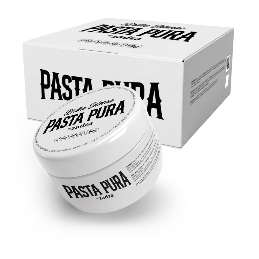 Pomada Modeladora 80g Capilar Pasta Pura Brilho Intenso By Zadza