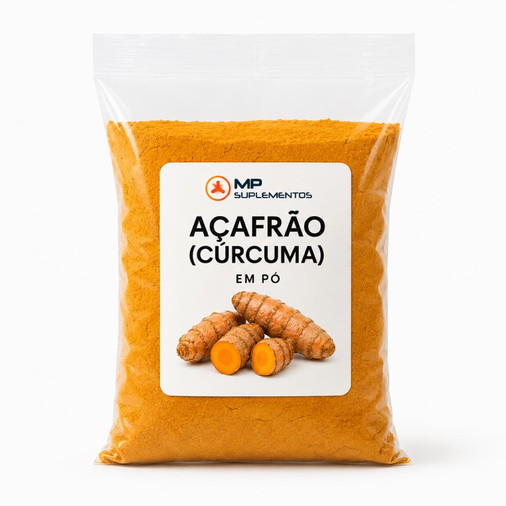 Açafrão da Terra 100% Puro em Pó 1kg Curcuma Longa Curcumina Premium Alta Qualidade Sem Aditivos