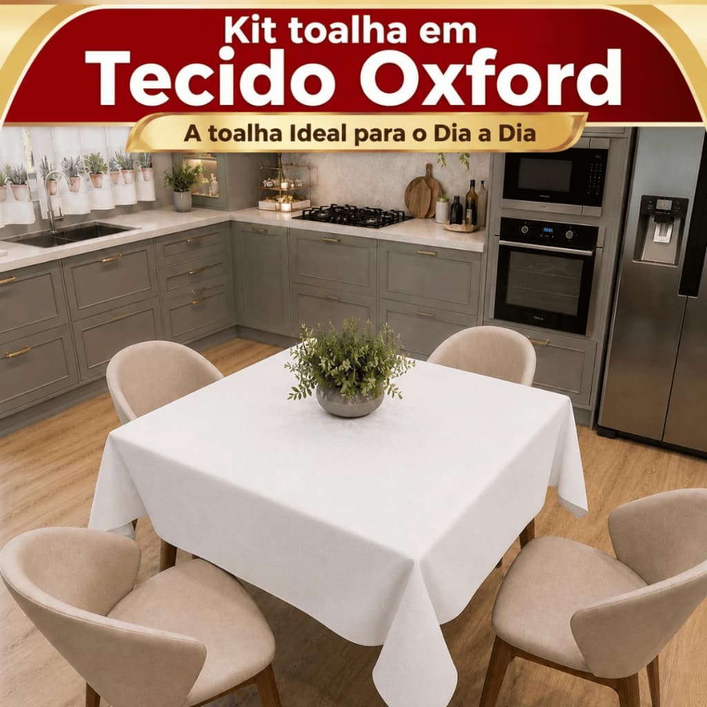 Toalha de Festa Cozinha Avulsa 1 Metro - Elegância e Praticidade para Sua Mesa Acabamento Overloque