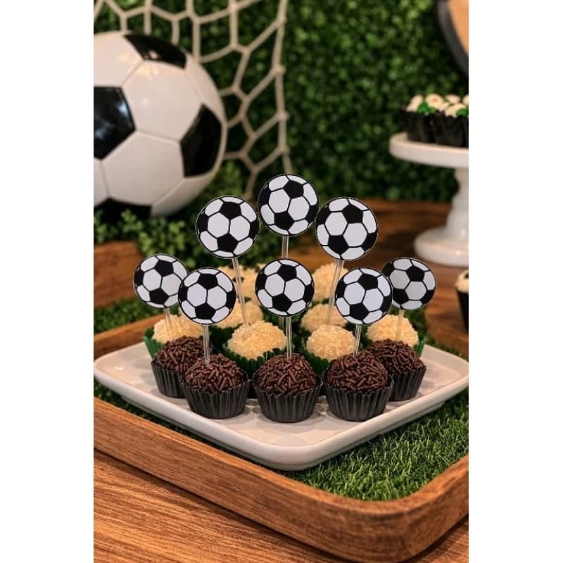 Envio imediato kit 40 Topper para docinhos tema Bola / Tags Docinhos Futebol, Time, copa do mundo