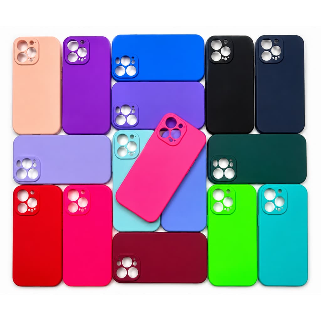 Capinha Case Silicone Aveludada P/ iPhone 15 Pro Max Silicone Proteção de Câmera Interior Aveludado