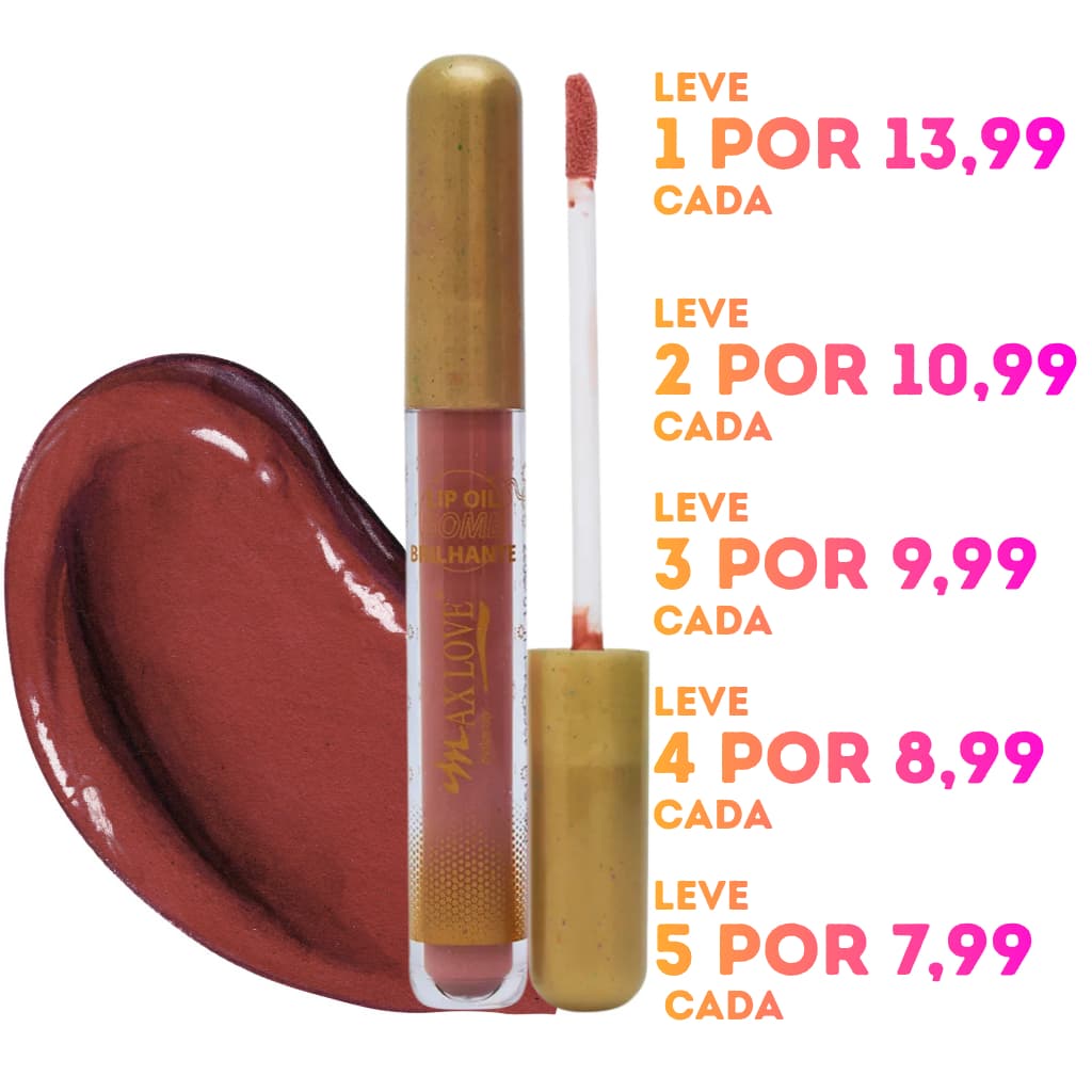 Max Love - Lip Oil Bomb Brilhante 51 5ml