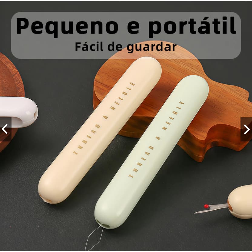 Passador de Agulha Automático 2 em 1 Prático com Precisão e Facilidade