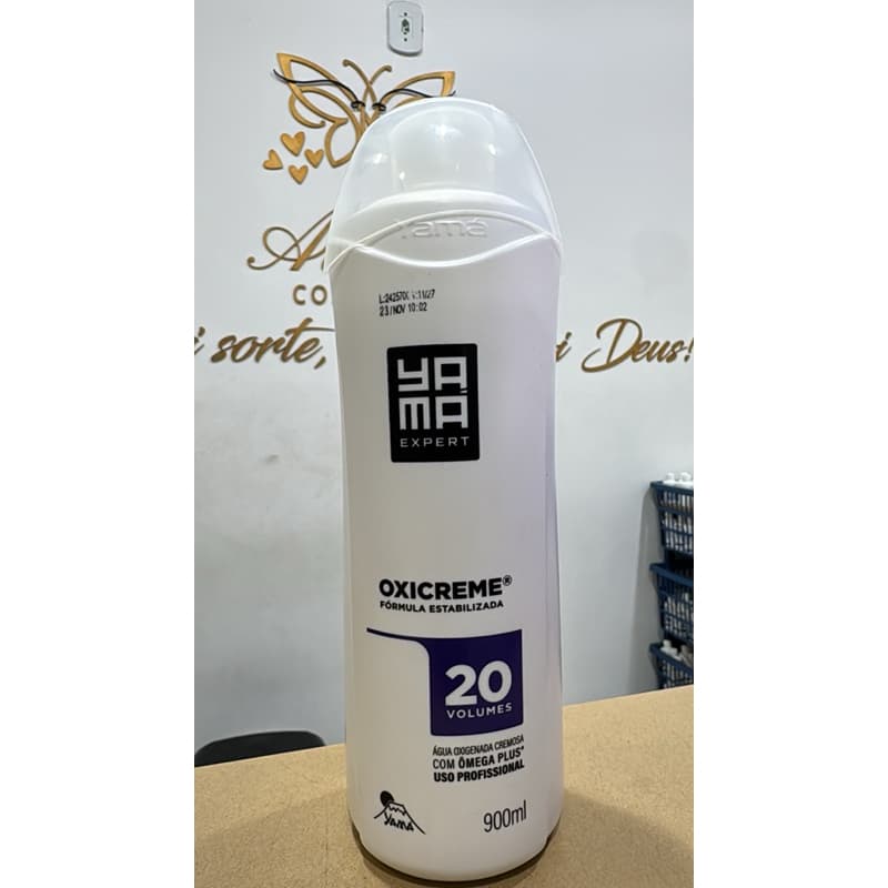 Água Oxigenada Cremosa Oxicreme Yamá 900ml - Clareamento Suave e Ação Reparadora