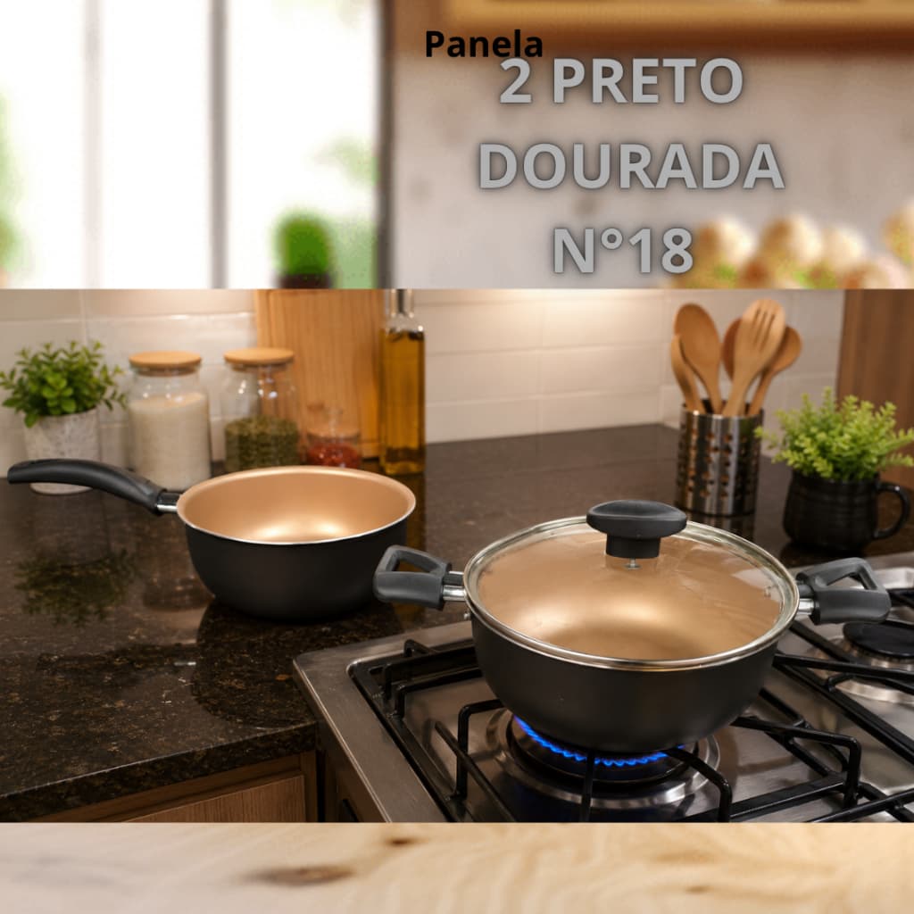Panela Arroz,Feijão MARFIM - kit panela com 2 pçs-panela pequena,media