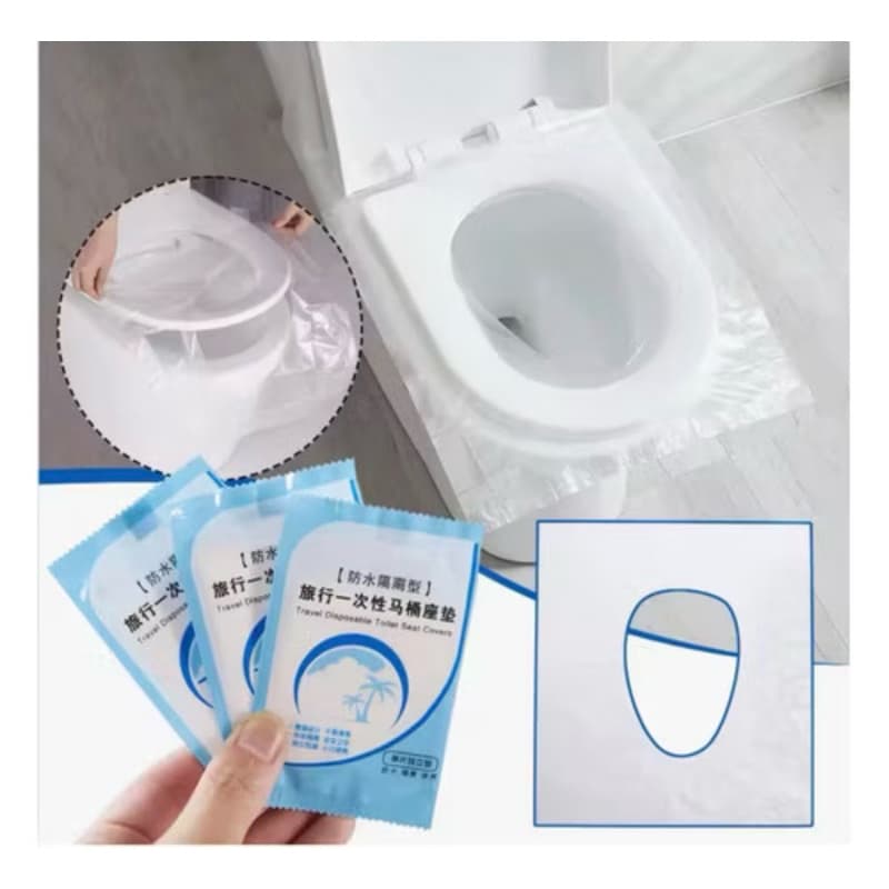Capas Higiênicas Descartáveis para Assento Sanitário Proteção Prática para Banheiros Públicos Cabe na Bolsa
