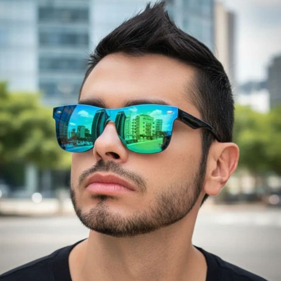 Óculos de Sol Masculino Tradicional Preto Estiloso Para Homem Envio Hoje