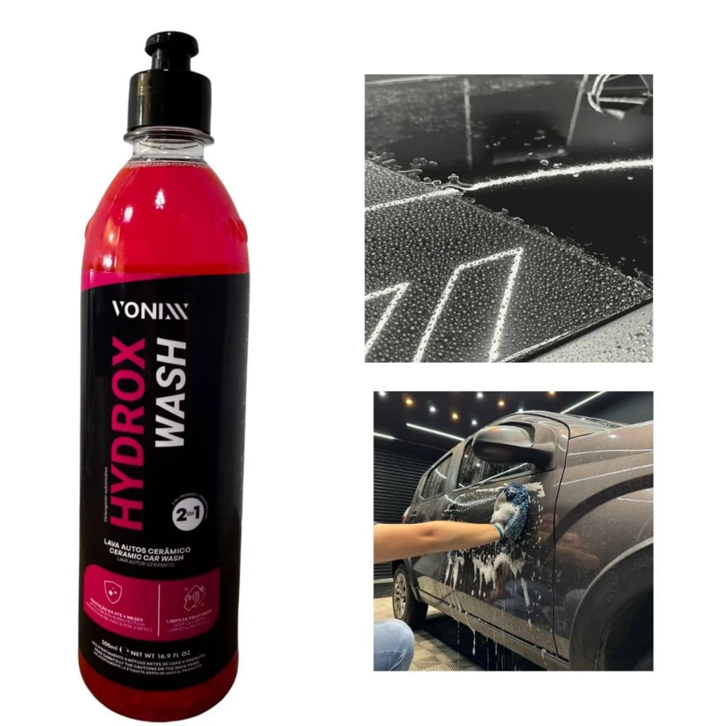 Shampoo Cerâmico Hydrox Wash 500ml Vonixx Hidrorrepelente