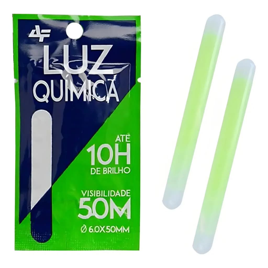 Luz Química Albatroz Fishing - 5.0 x 50mm Cartela C/2 Unidade - Escolha a Quantidade