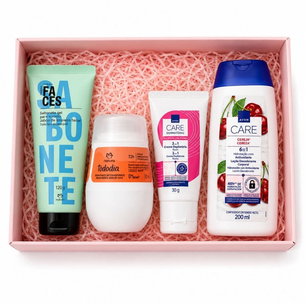 KITS PRONTOS  Box com 4 Produtos – ESCOLHA O SEU