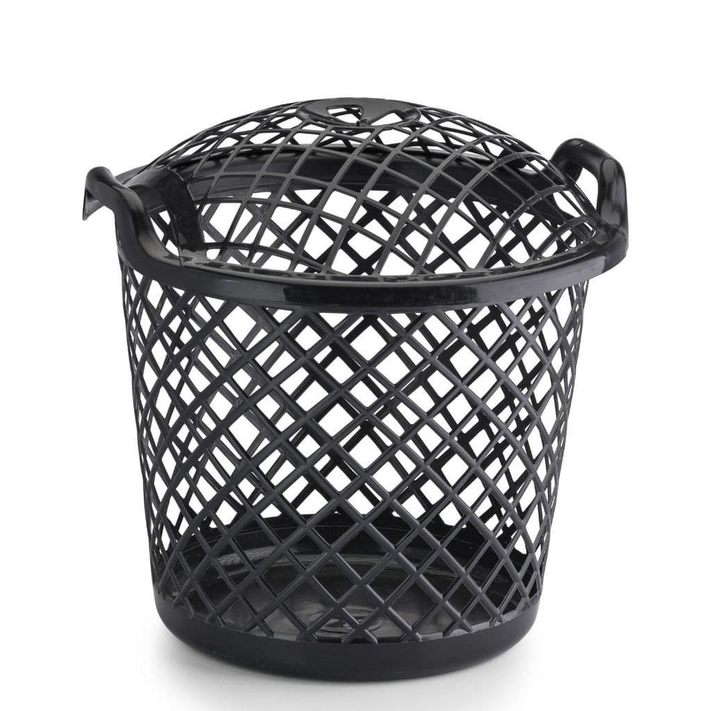 Cesto Para Roupa Suja Telado De 30L Cores Sortidas Preto Cinza e Branco