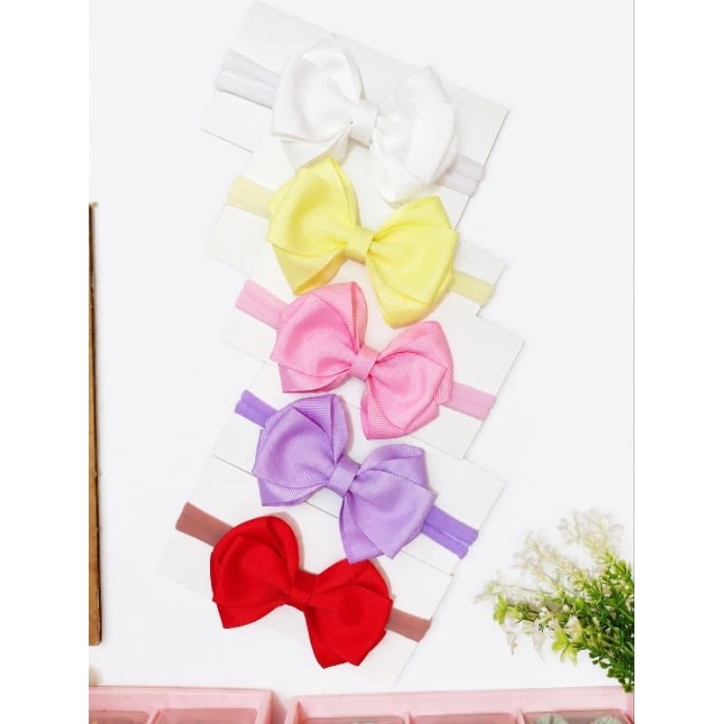kit de Laço na faixinha de bebê/laço para menina /laço infantil RN /faixinha recém nascido