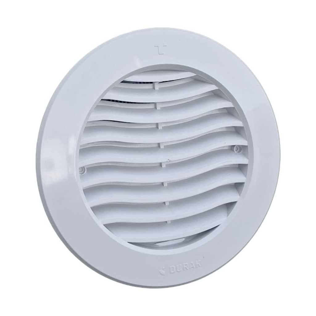 Grelha Ventilação Redonda 150mm Grade Circular Plastico Com Tela Anti Inseto Banheiro Cozinha