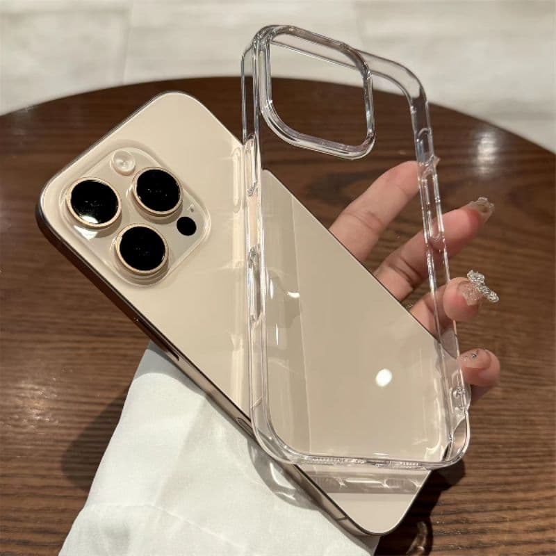 Capa de celular transparente em acrílico