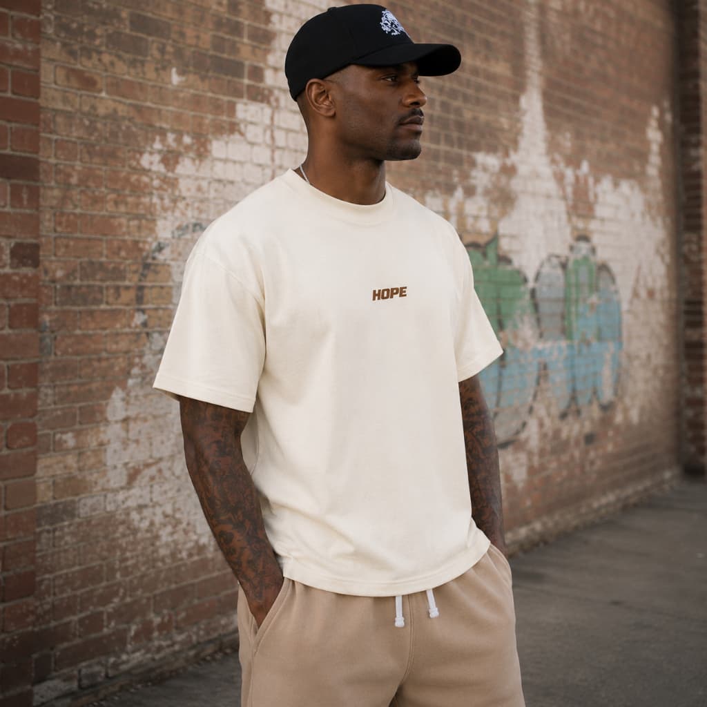 Camiseta Masculina Boxy Oversized Enjoy Estilo De Rua