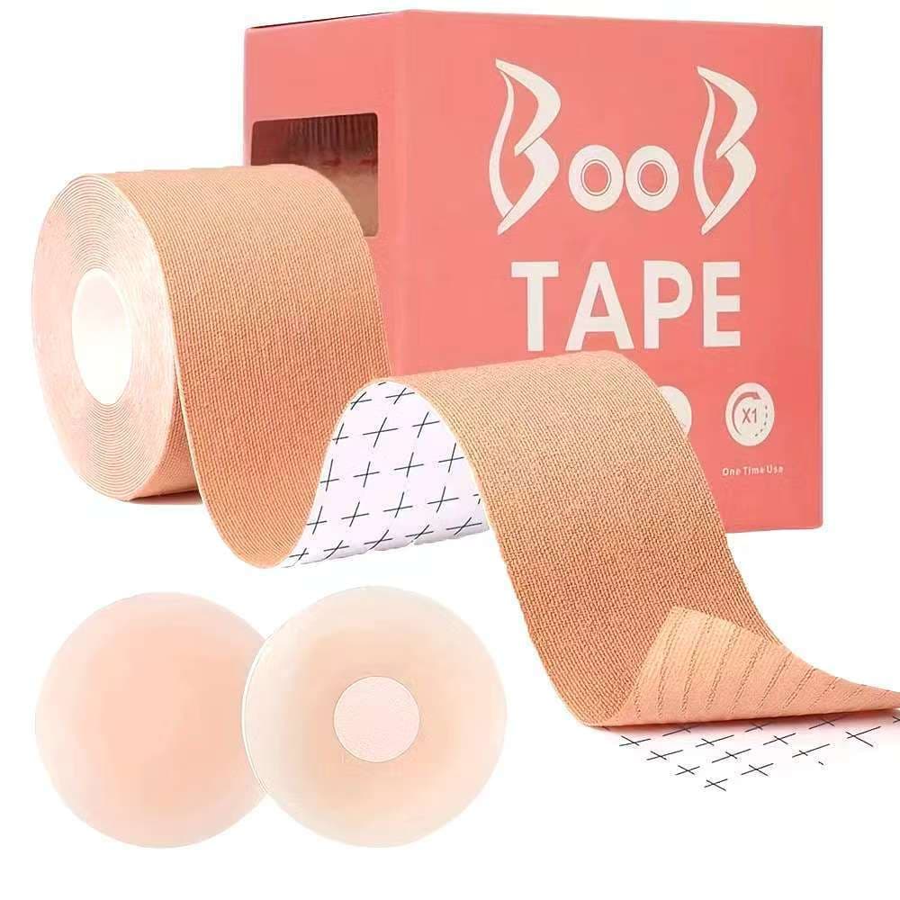 Fita Adesiva Levanta Seios Invisível Boob Tape Modeladora para Sustentação dos Seios 5cm x 5m