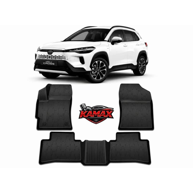 Tapete Bandeja Corolla Cross 2021 a 2026 – 5 Peças em TPE Premium
